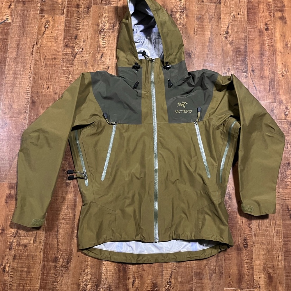 Arc'teryx Olive and Dark Gray Jacket